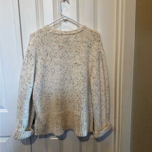 Women's GAP Cream Speckled Sweater